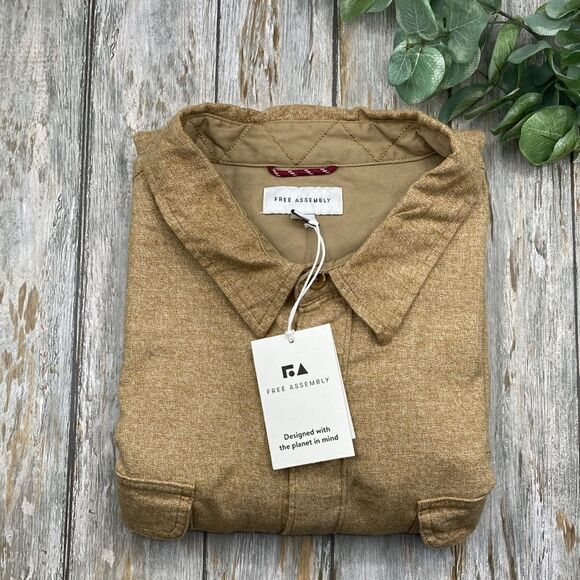 Men's Comfy Vintage Inspired Flannel Cotton Shirt with Long Sleeves, Size 3XL - Picture 1 of 8